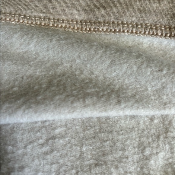 Orvis Sweatshirt Beige Oatmeal Long Sleeve Pullover V-neck Soft Fleece Large - Picture 13 of 15
